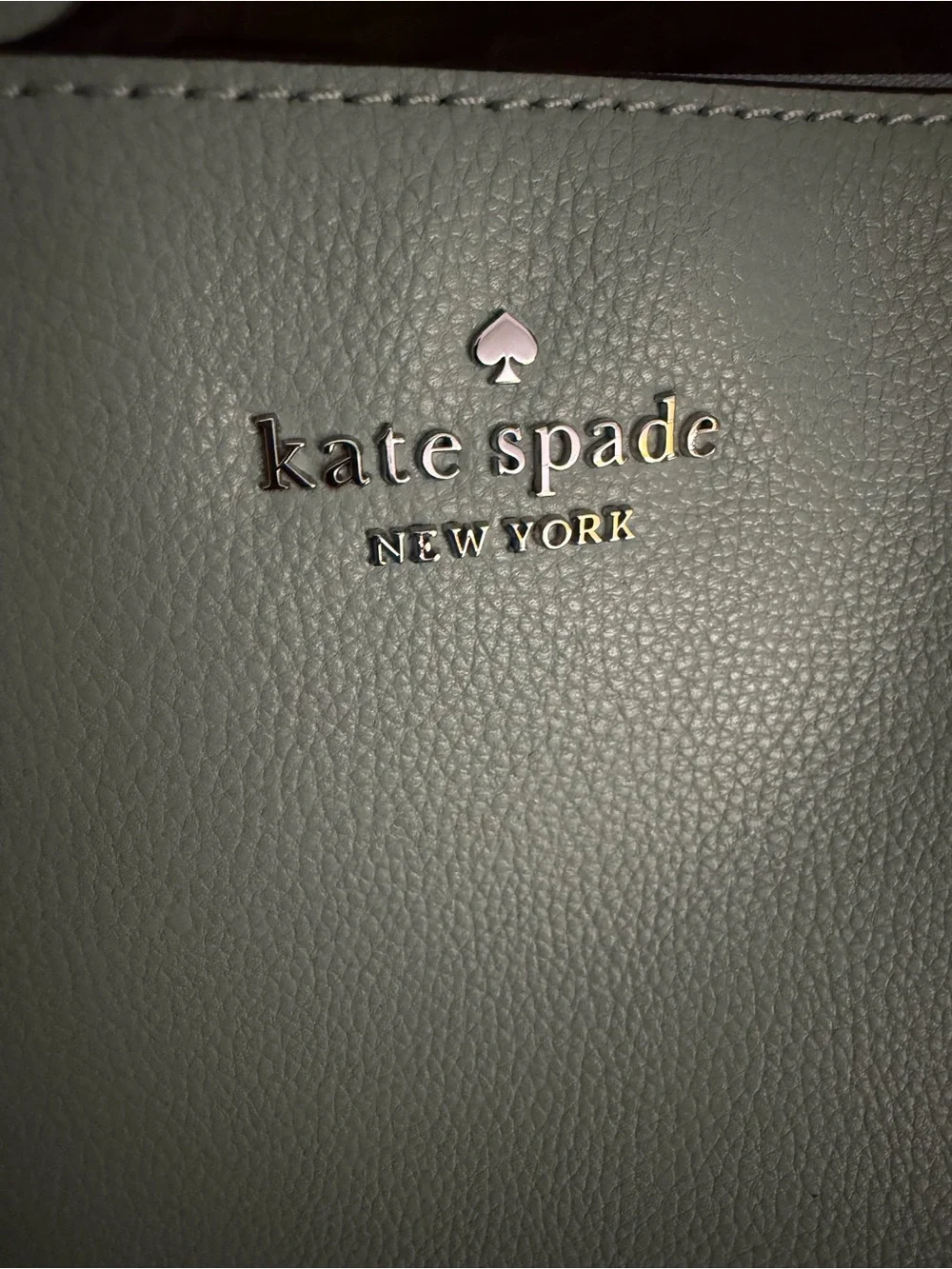 kate spade Pale Blue Leather Double-Handle Tote